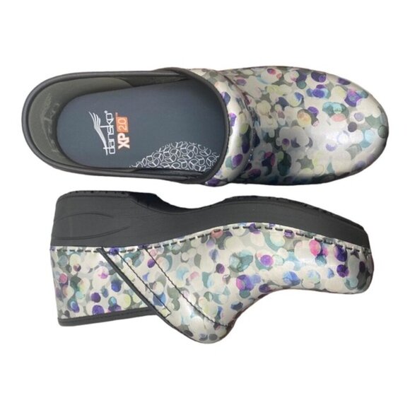 Dansko New Women's XP 2.0 Clogs Multi-dot Patent size 38 - Picture 5 of 13